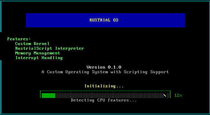 Rustrial OS Feature View
